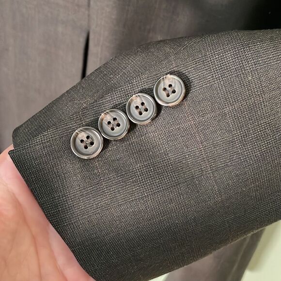 Lauren Ralph Lauren Two Button 100% Wool Blazer Sports Coat Brown Mens Size 41R - Picture 7 of 10